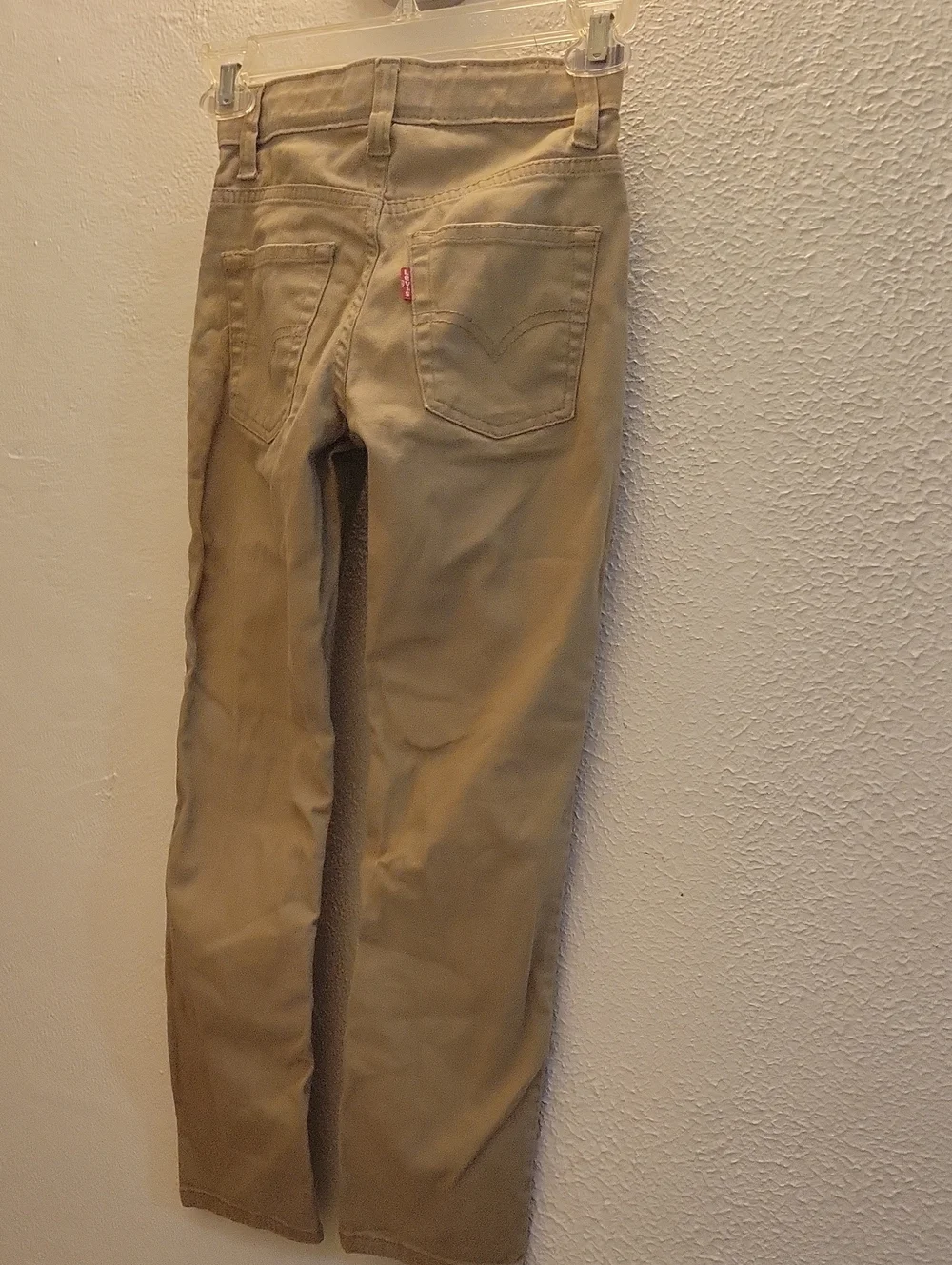 Kids Size 8 Levi's Slim Straight Khaki Pants - Tan
